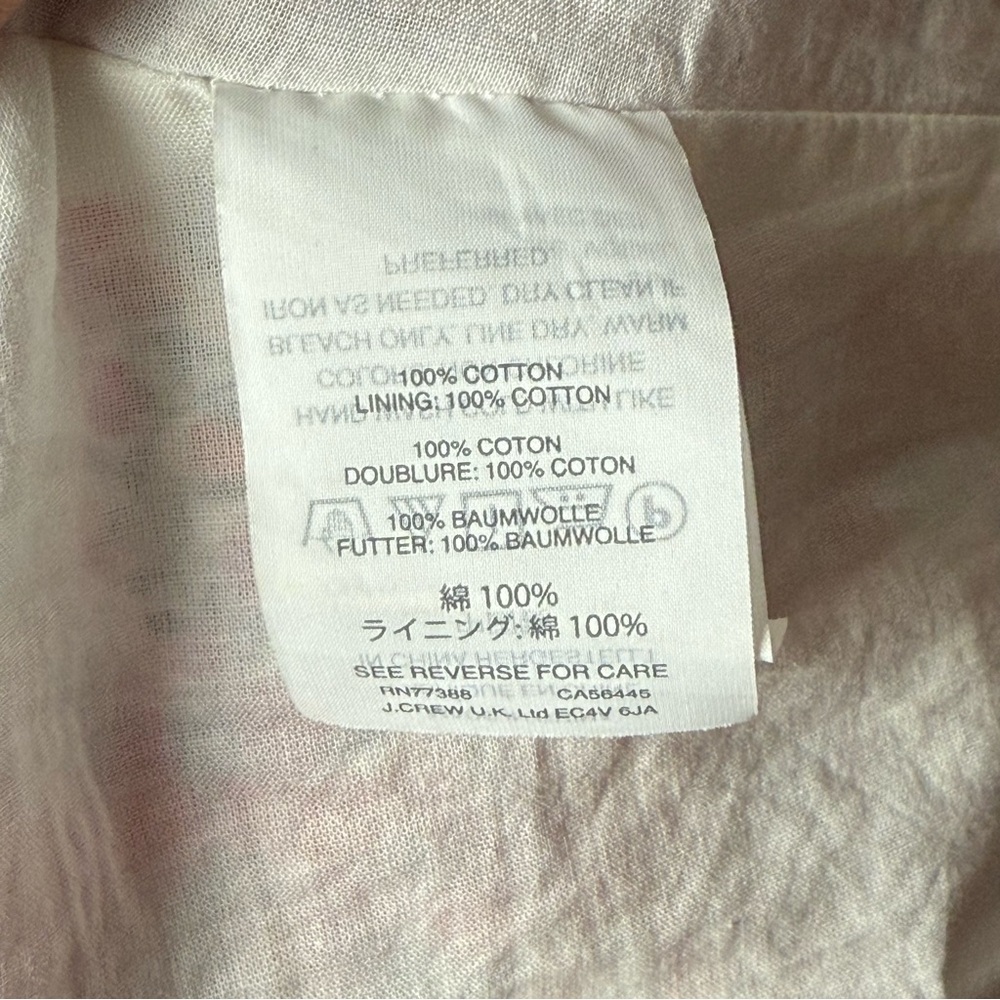 J Crew & Liberty London Wiltshire Floral Ruffle Hem Midi Dress Sz 0 - Picture 10 of 11